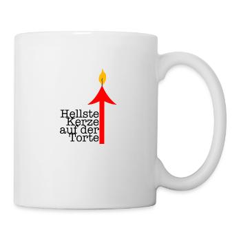 hellste kerze - Tasse - Weiß - Rechts