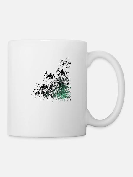 Camouflage motif Sprenkel Design - Mug blanc - blanc