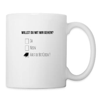 Tu veux aller avec moi ? - Mug blanc - blanc - Droite