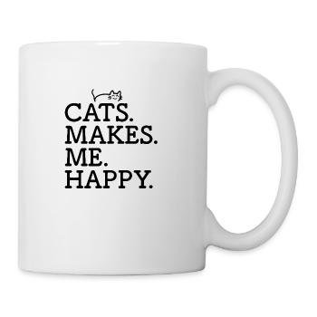 Cat Cats Cat Holder Kitten Gift - Mug - white - Right