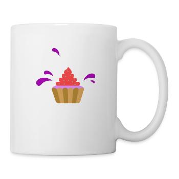 Very tasty muffin with strawberry cream gift - Mug - white - Right
