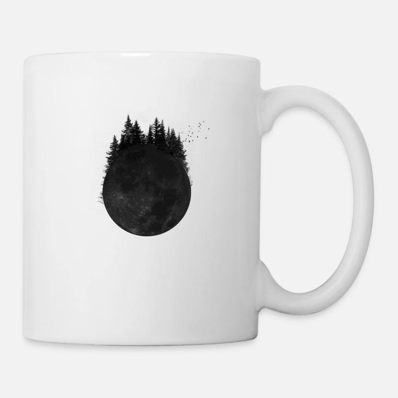 Forêt lune - Mug blanc - blanc