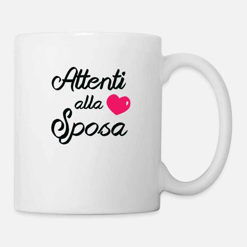 mariée attentive - Mug blanc - blanc