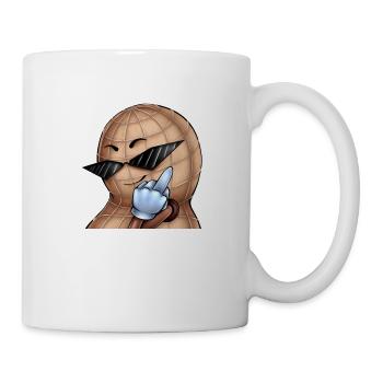 Moyen doigt écrou - Mug blanc - blanc - Droite