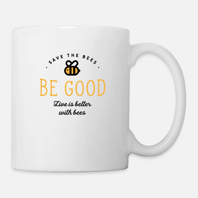 Sauvez les abeilles - Protégez les abeilles - Mug blanc - blanc