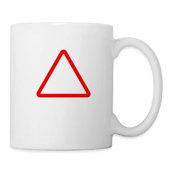 Straßenschild - Tasse - Weiß - Rechts