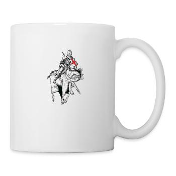 Chevalier - Croisé - Chevalier - Épée - Mug blanc - blanc - Droite