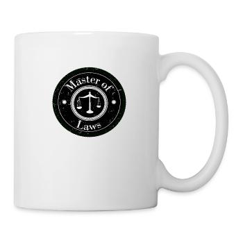 Patch du logo Master of Laws - Mug blanc - blanc - Droite