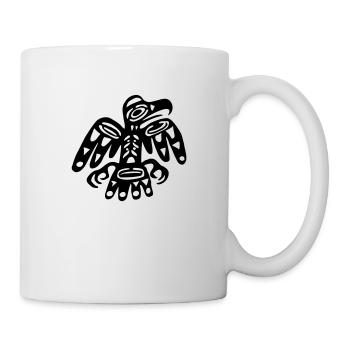 indian symbol eagle exit-shirt - Mug - white - Right
