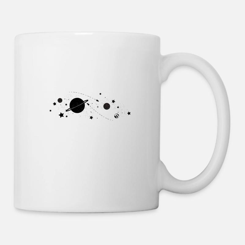 Weltall Geschenk Planeten Sterne Milchstraße Astro - Tasse - Weiß
