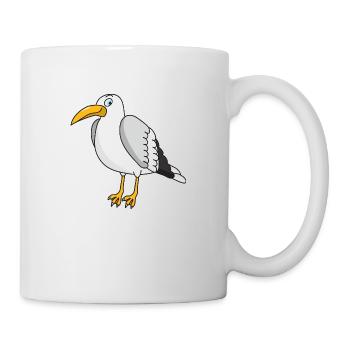 mouette - Mug blanc - blanc - Droite