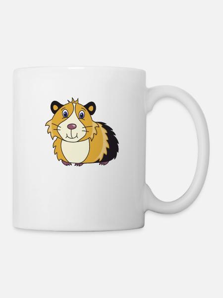 Meerschweinchen - Tasse - Weiß