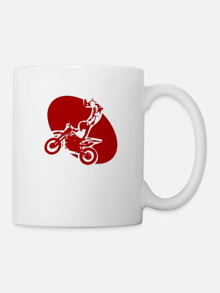 Red Motorcycle Motorcycling - Mug - white