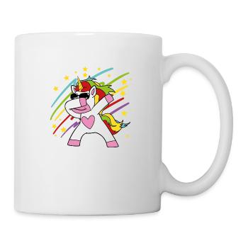 Dabbing Einhorn - Tasse - Weiß - Rechts