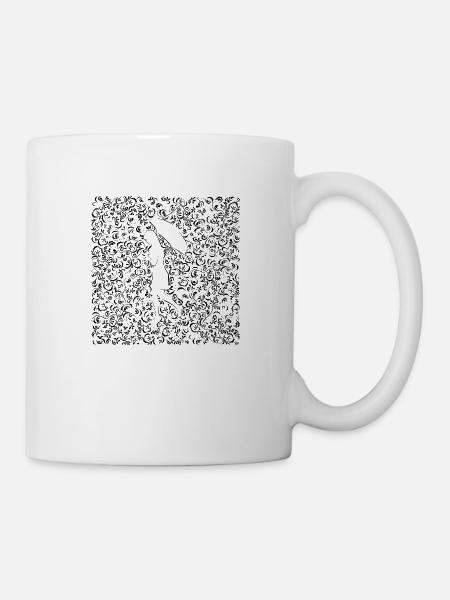 Regen ornamentalen Ornament - Tasse - Weiß