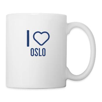 J'aime Oslo - Mug blanc - blanc - Droite
