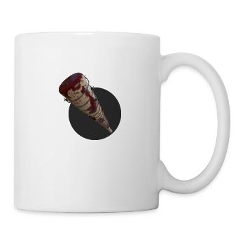 Baseball bat with barbed wire - Mug - white - Right