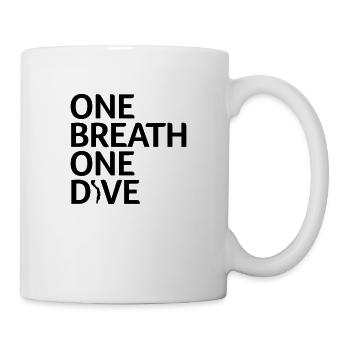 One Breath One Dive V - Tasse - Weiß - Rechts