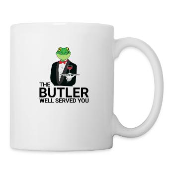 Frog - Butler - Servant - Gift - Mug - white - Right