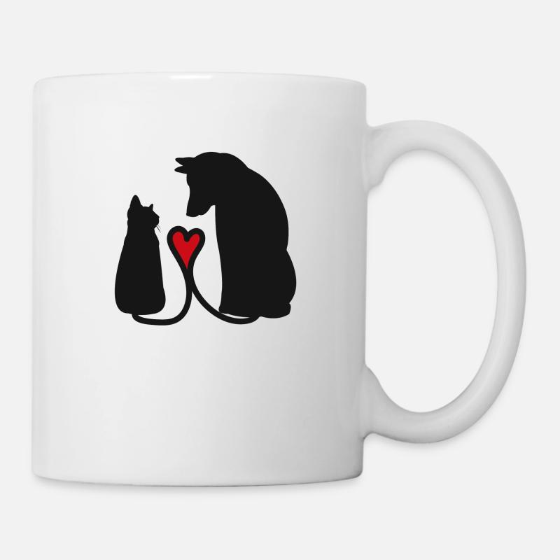 Dog & cat - Mug - white
