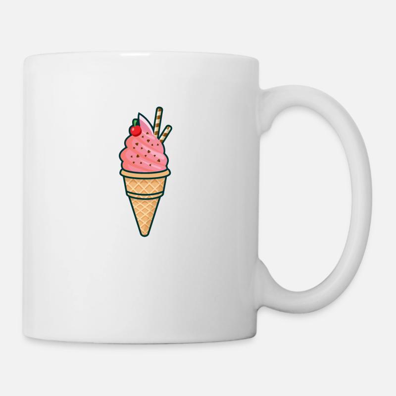 Ice cream, ice, summer, sun - Mug - white