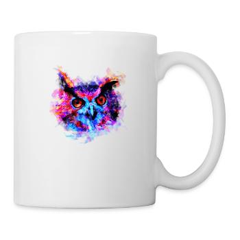 gxp eule lila blau perfekt - Tasse - Weiß - Rechts