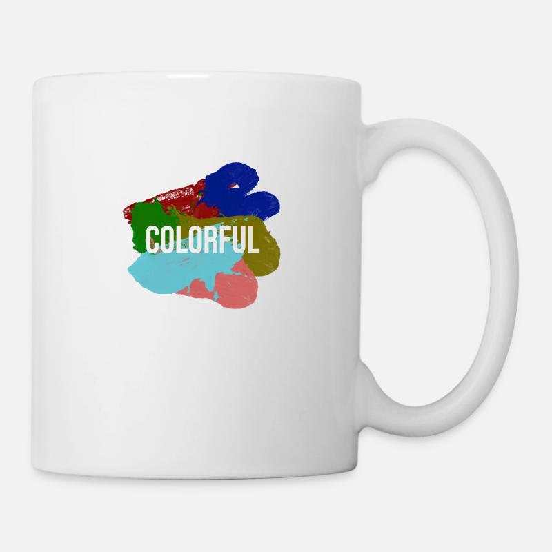 coloré - Mug blanc - blanc