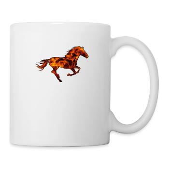Cheval de cheval - Mug blanc - blanc - Droite