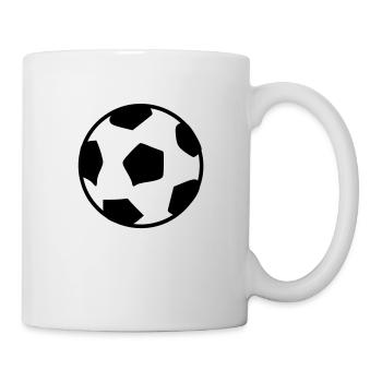 Fußball-Vektor-Kunst - Tasse - Weiß - Rechts