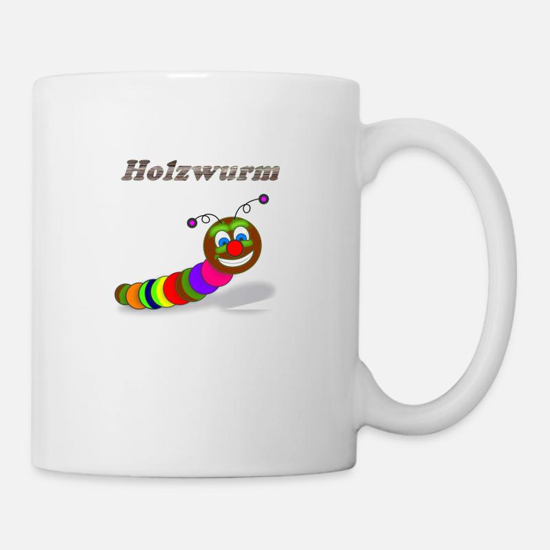 Woodworm design - Mug - white