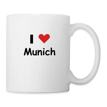 I Love Munich - Tasse - Weiß - Rechts