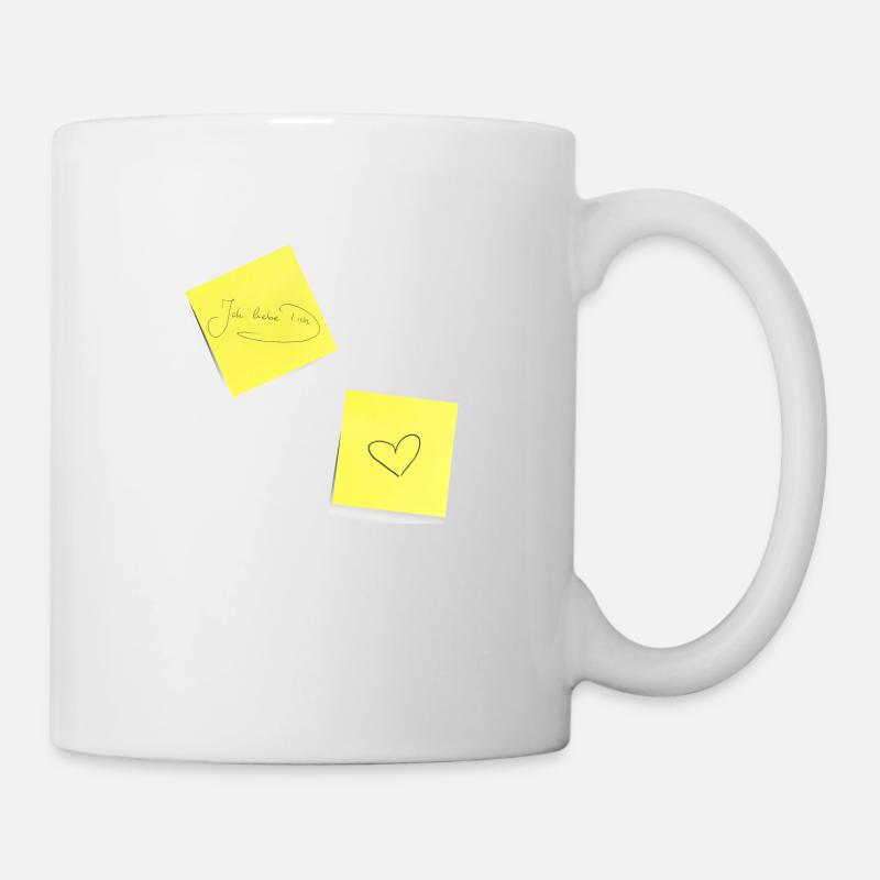 I love you, notepad, sticky note, note - Mug - white