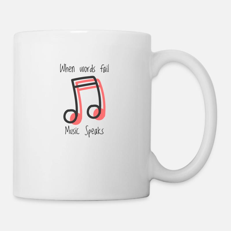 musique - Mug blanc - blanc