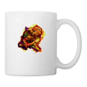 gxp chamaeleon caméléon coloré croquis - Mug blanc - blanc - Droite