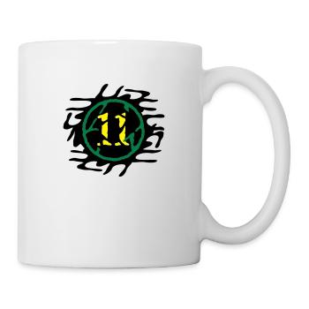 11_klecks_broken_vec_3fr - Mug blanc - blanc - Droite