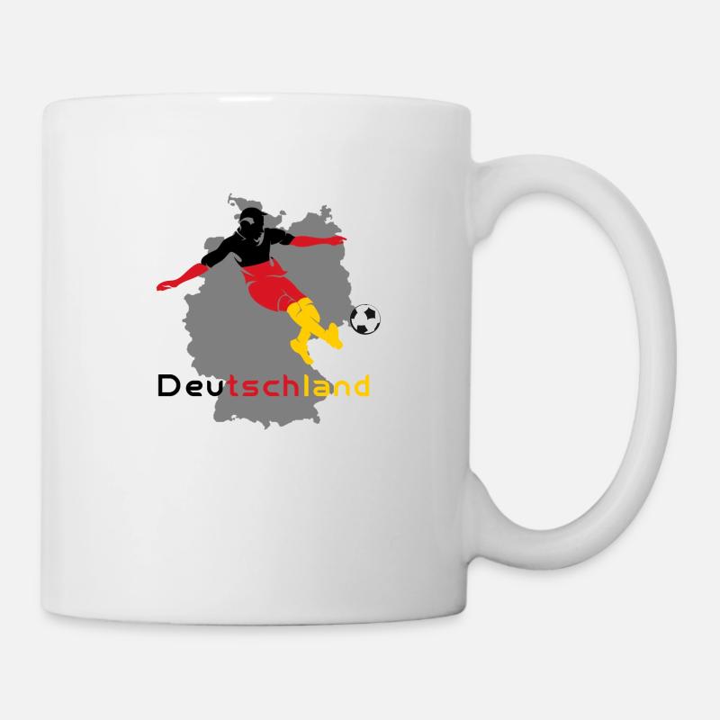 Deutschland Fussball - Tasse - Weiß