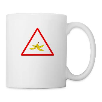 Attention banana peel - Mug - white - Right