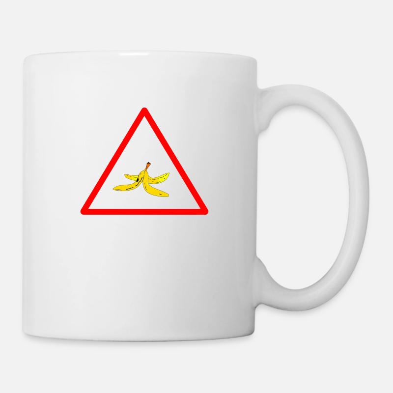 Attention Peau de banane - Mug blanc - blanc