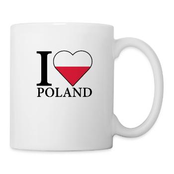 I <3 Poland I love Poland - Tasse - Weiß - Rechts