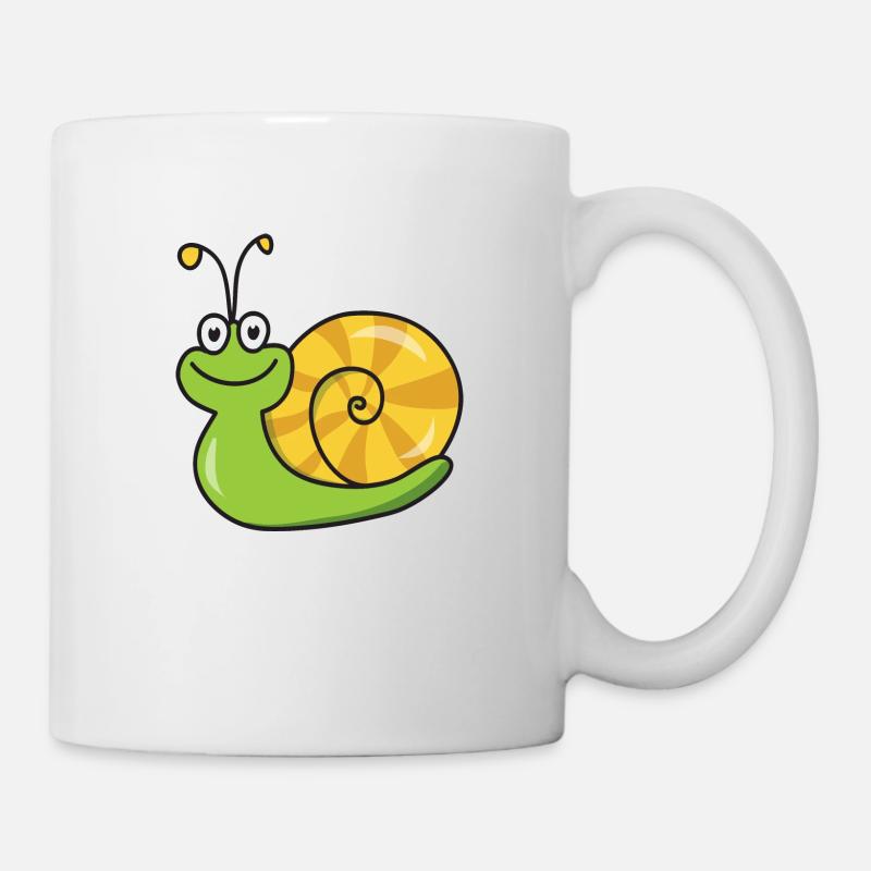 Schnecke - Tasse - Weiß
