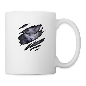 Russian blue in me - Mug - white - Right