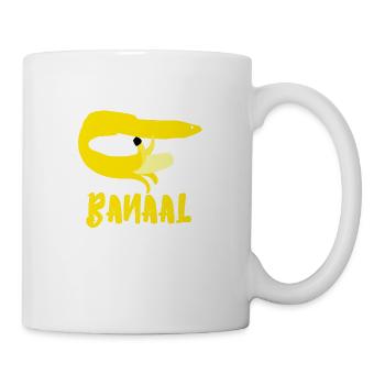 Banaal Banana Eel in Yellow Fruit Souvenir Gift - Mug - white - Right