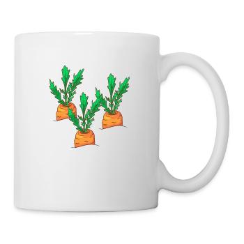Carottes Carottes Carottes Rüebli Racines Riebli - Mug blanc - blanc - Droite
