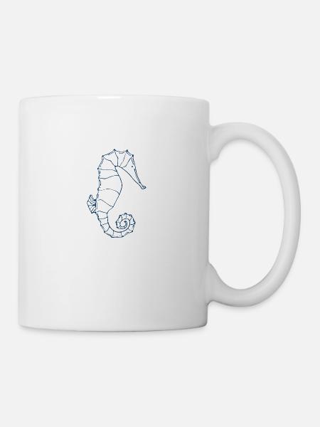 Unterwasserwelt "SEEPFERD" Meeresbewohner SHIRT - Tasse - Weiß