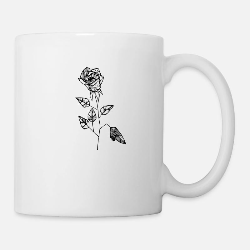 rose - Mug blanc - blanc