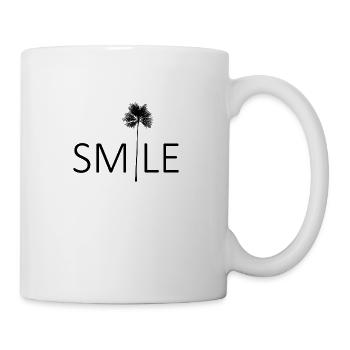 Smile palm tree gift - Mug - white - Right