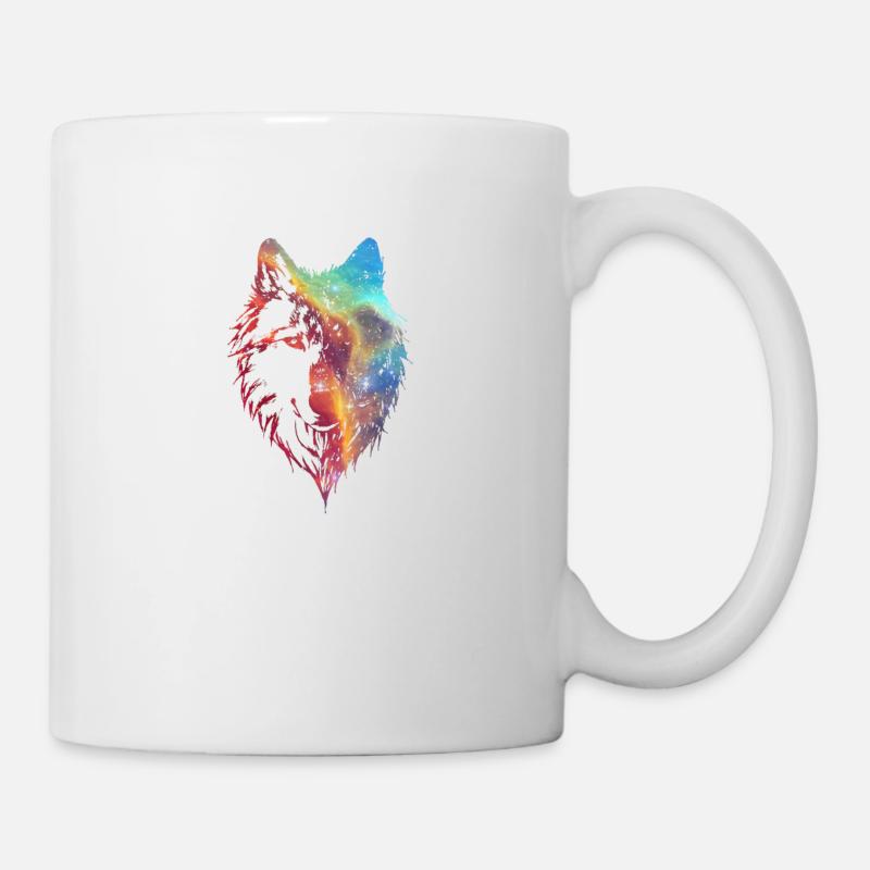 Cosmic Wolf - Tasse - Weiß