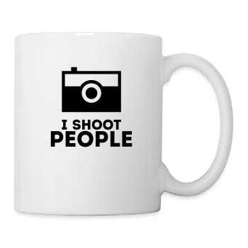 Je tire des personnes - T-shirt pour les - Mug blanc - blanc - Droite