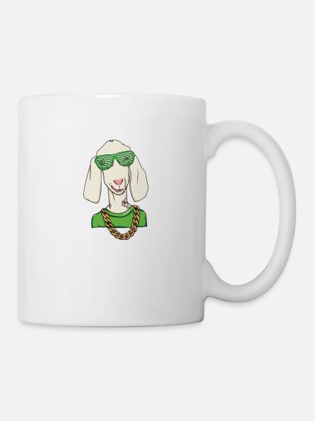 Ziegenhiphop - Ziege - HipHop - Tasse - Weiß