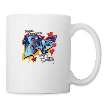 18 ans - Mug blanc - blanc - Droite